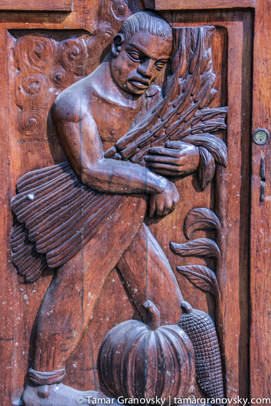 Detail: Universidad Autónoma de Chapingo Chapel Door by Diego Rivera