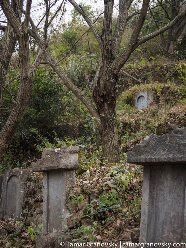 Tombstones in the Countryside, Xingping, Guangxi Province, China