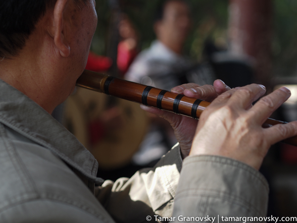 Weekly Traditional Chinese Music in a Pagoda at Daguan Park