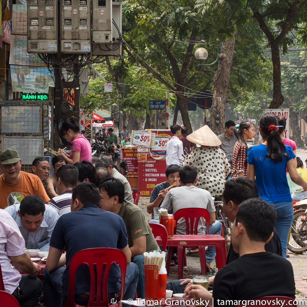 Hanoi (one of many food stands on the streets of Hanoi)