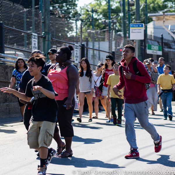 Off to the Mall, Lechemere Subway Station, Cambridge, MA, U.S
