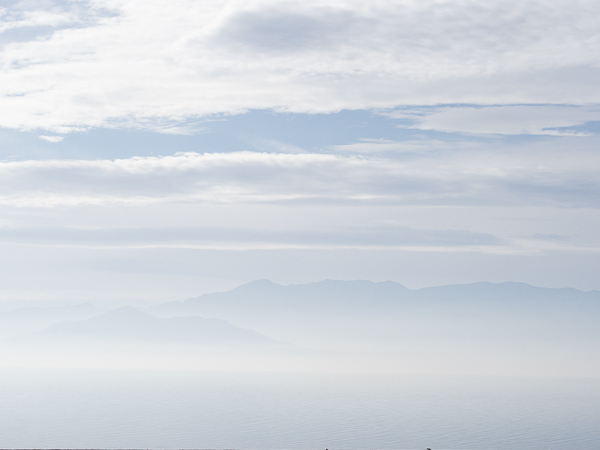 View of Santa Rosa Mountains from the Salton Sea Recreation Area, California